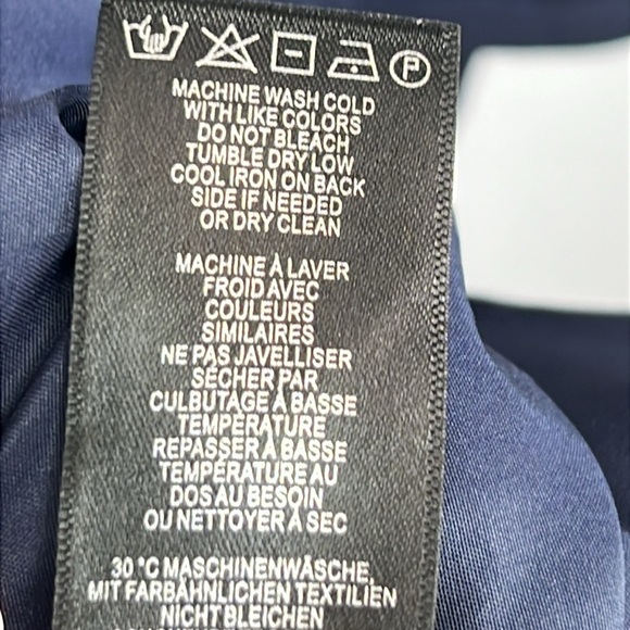 Adrianna Papell Open Front Trench Jacket Sz L Navy 100% Polyester New With Tags - Picture 11 of 13